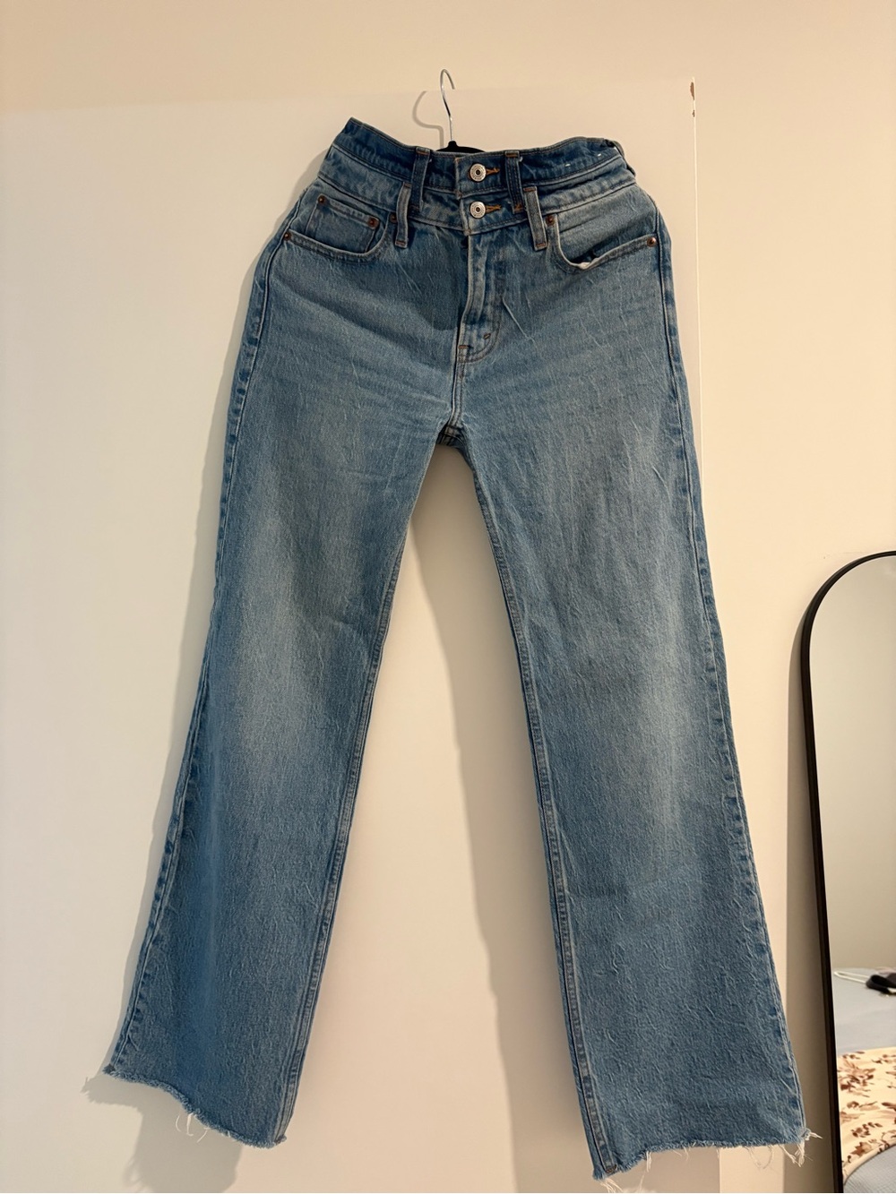 Abercrombie & Fitch Light Blue Wide Leg Jeans